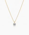 Orvielle Diamond Solitaire Necklace - 14K Yellow Gold Lab Grown Diamond
