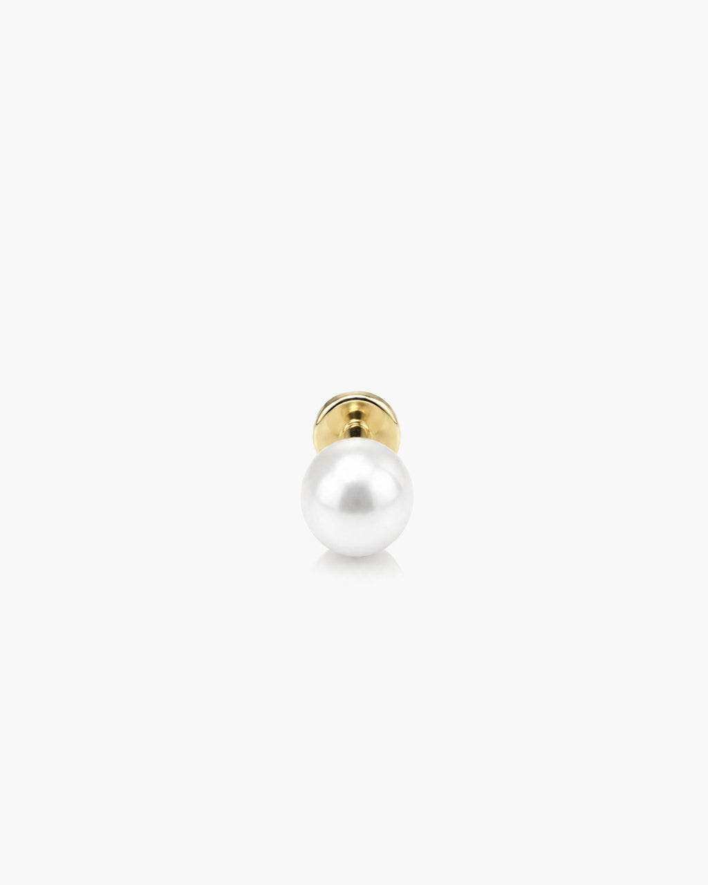 Pearl Stud Single - 18K Gold Vermeil Freshwater Pearl