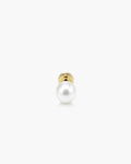 Pearl Stud Single - 18K Gold Vermeil Freshwater Pearl