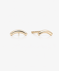 Tiny Smile Studs - 14 Yellow Gold 
