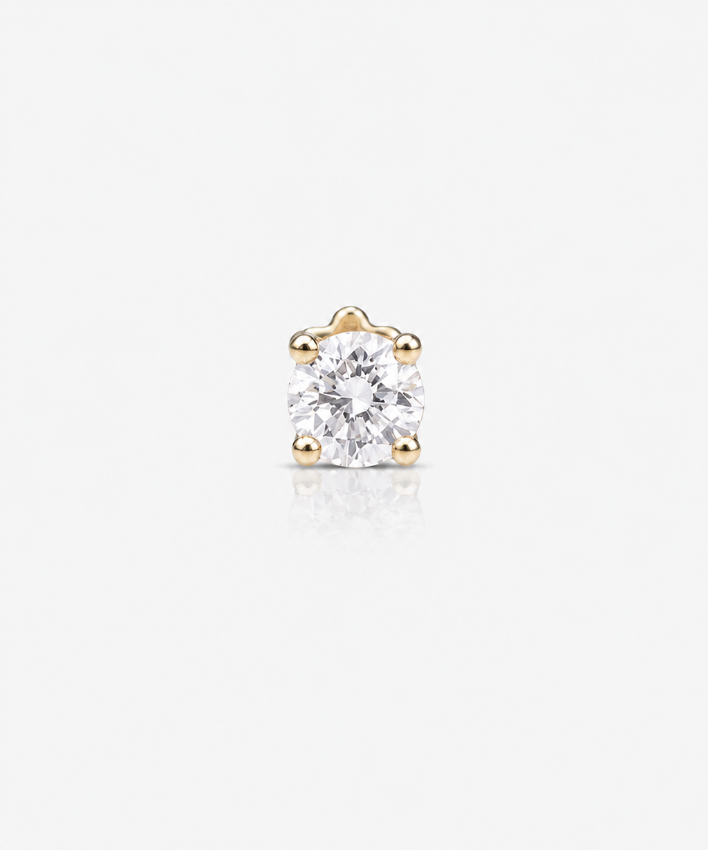 Classic Diamond Studs 1.0 - 14K Yellow Gold Lab Grown Diamond