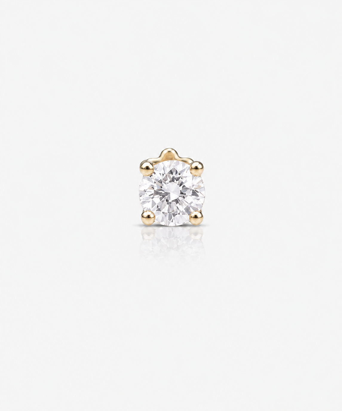 Classic Diamond Studs 1.0 - 14K Yellow Gold Lab Grown Diamond