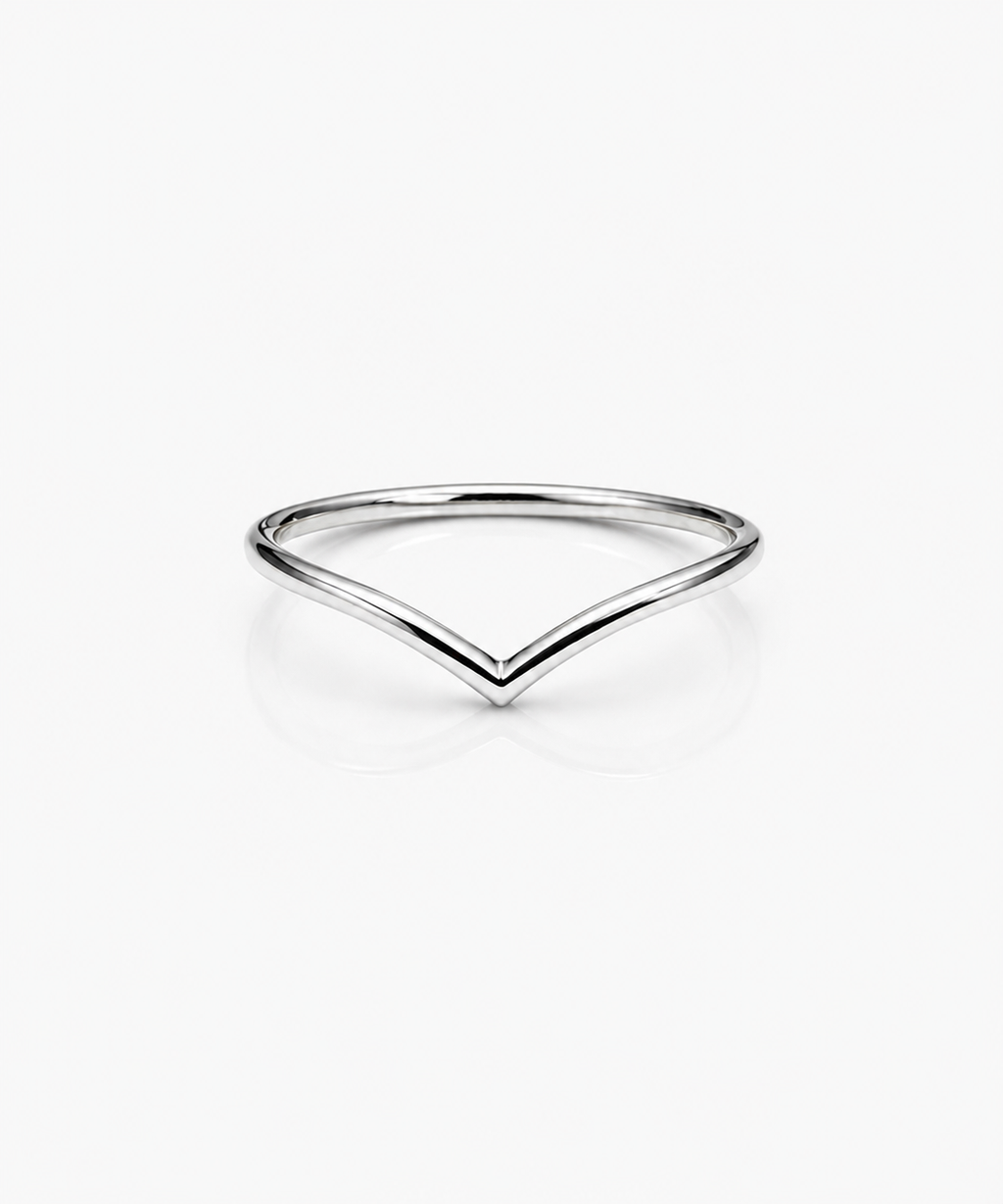 Contour Ring - 14K White Gold