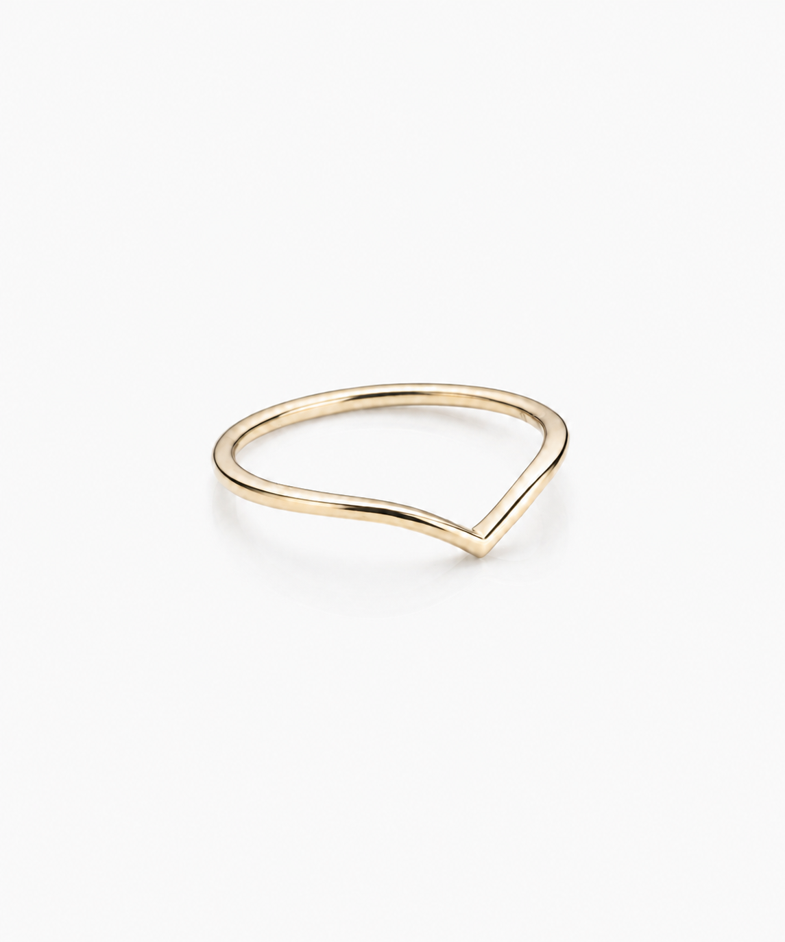 Contour Ring - 14K Yellow Gold Side Profile