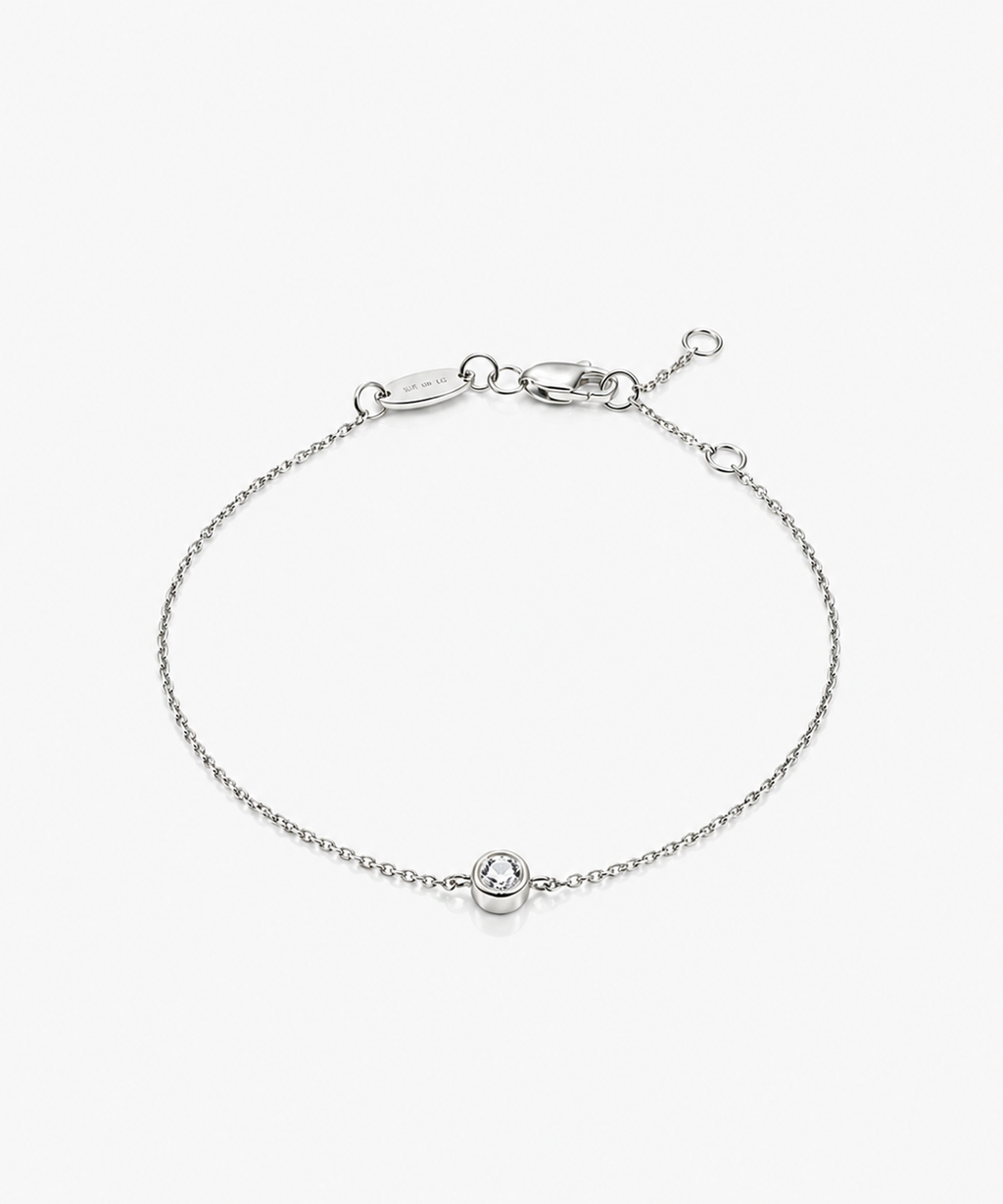Fate Chain Bracelet - 14K White Gold Lab Grown Diamond