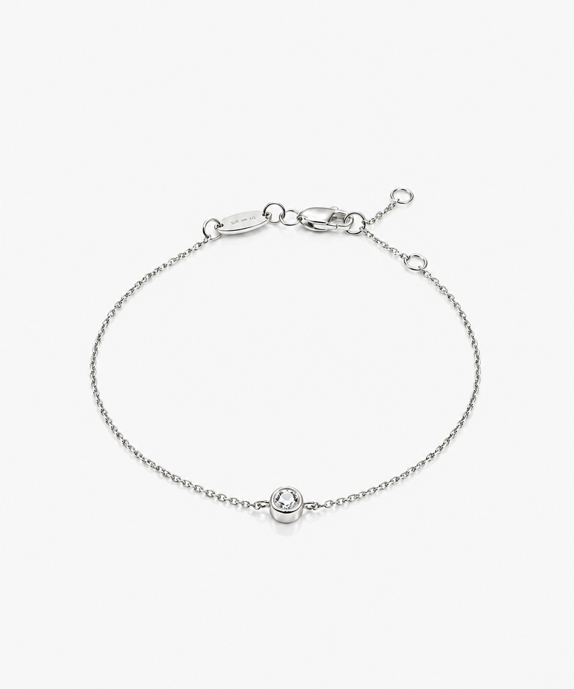 Fate Chain Bracelet - 14K White Gold Lab Grown Diamond