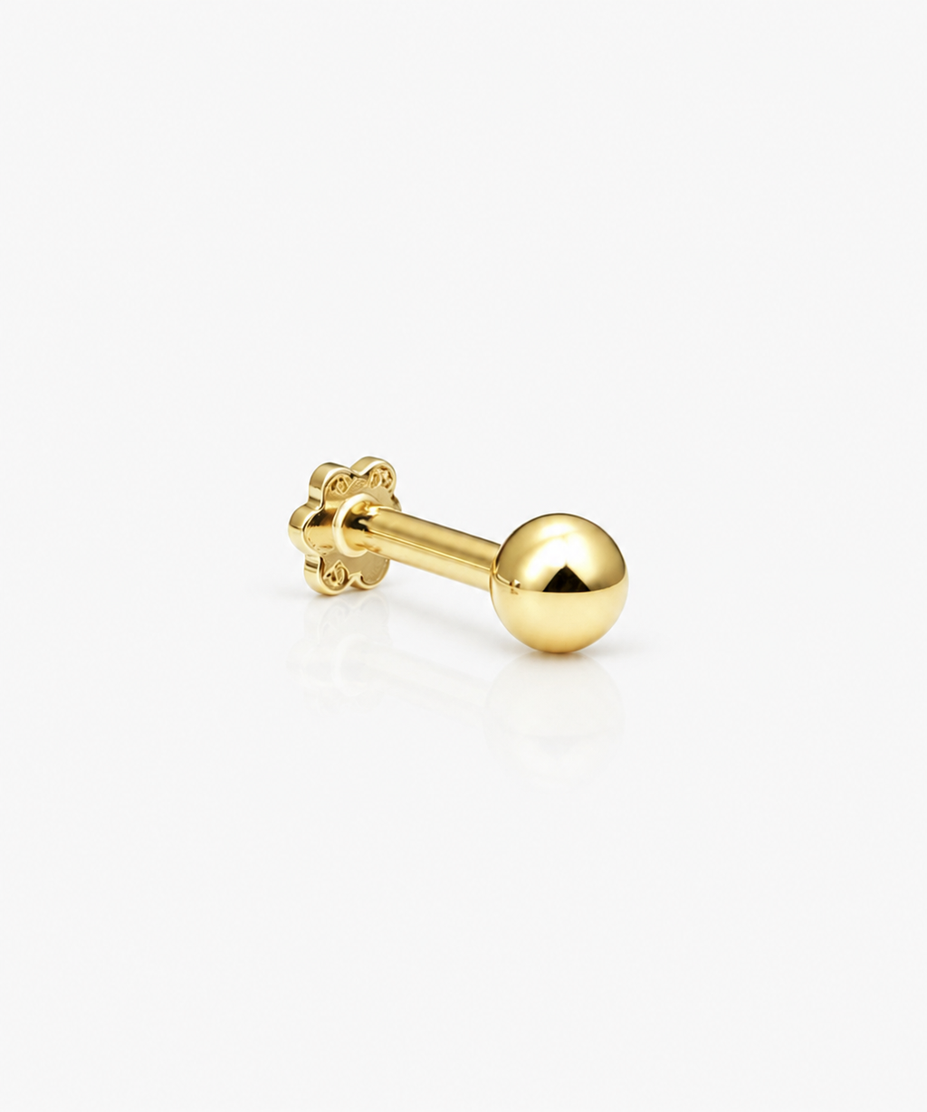 Lollipop Stud - 14K Yellow Gold