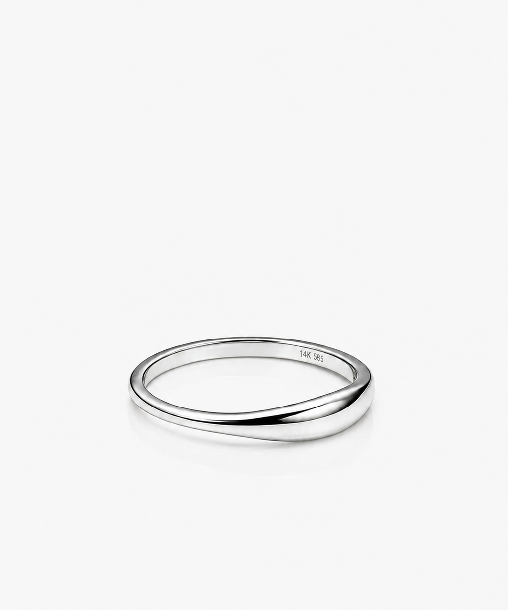 Luma Ring 3.8 - 14K White Gold Side Profile