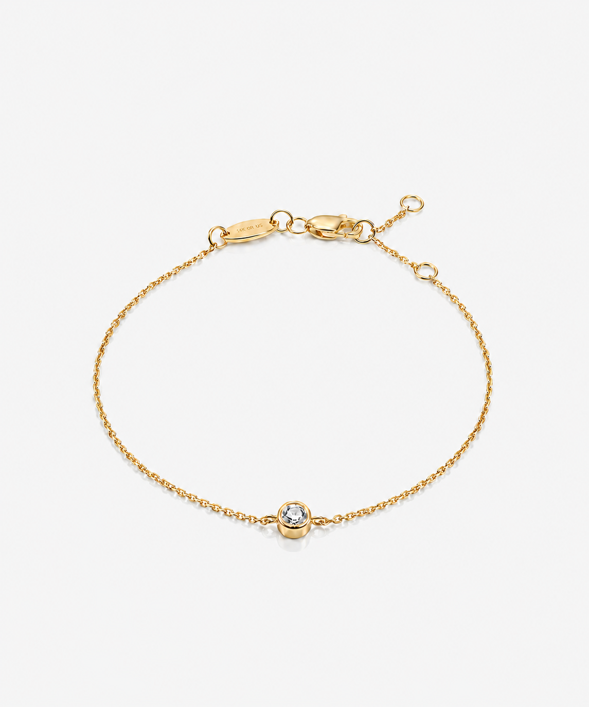 Fate Chain Bracelet - 14K Yellow Gold Lab Grown Diamond
