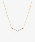 Vera Diamond Necklace - 14K Yellow White Natural Diamond