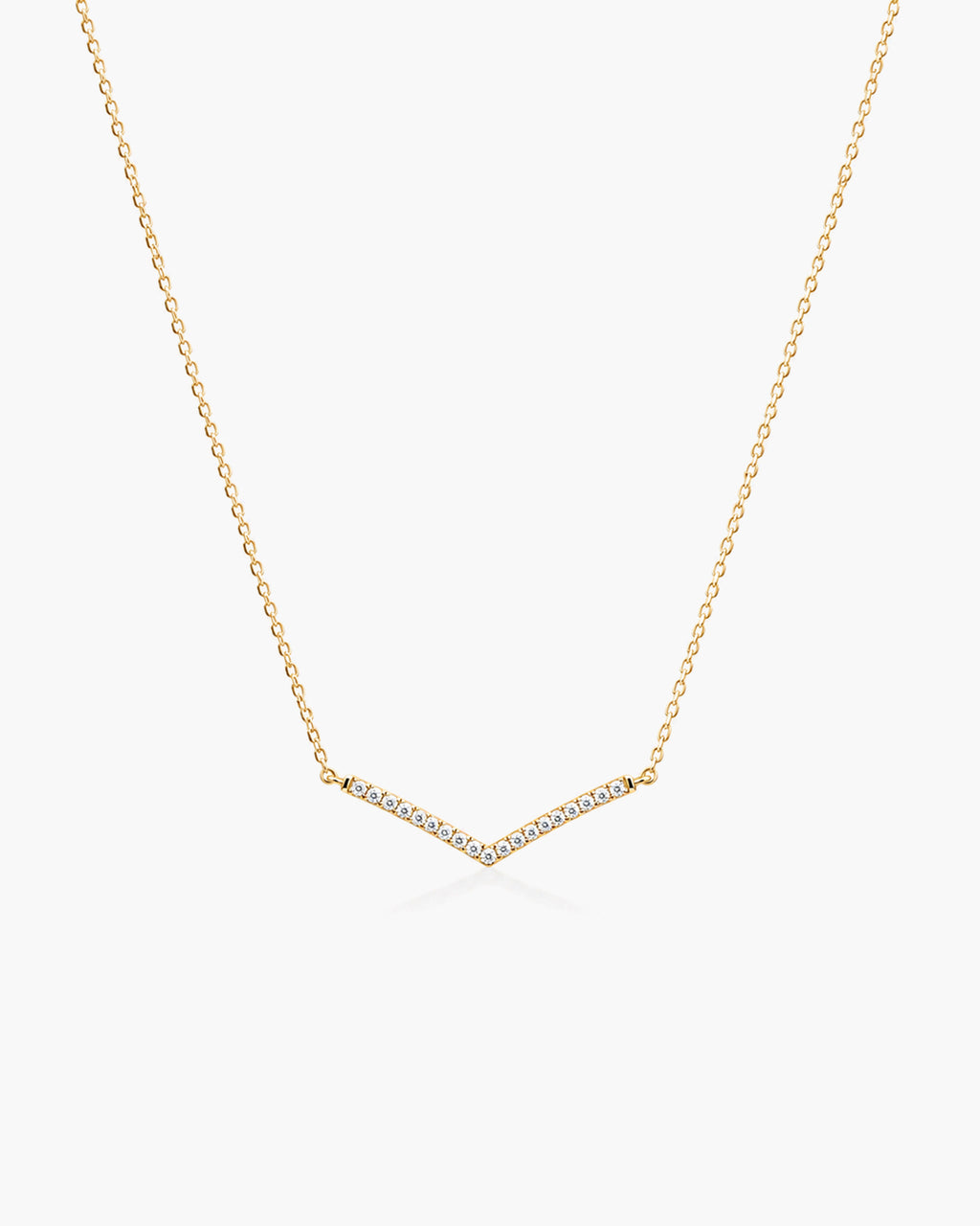 Vera Diamond Necklace - 14K Yellow Gold Natural Diamond