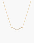 Vera Diamond Necklace - 14K Yellow Gold Natural Diamond