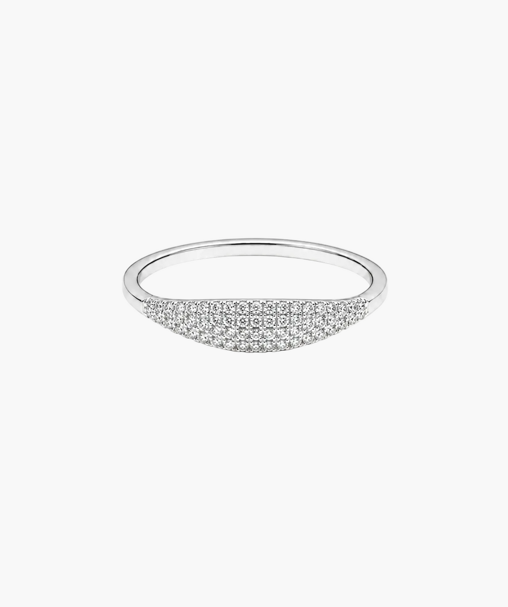 Luma Whisper Ring - 14K White Gold Natural Diamond