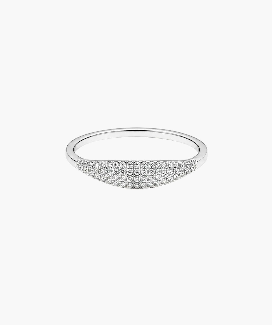 Luma Whisper Ring - 14K White Gold Natural Diamond