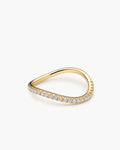 Sway Diamond Ring - 14K Yellow Gold Natural Diamond