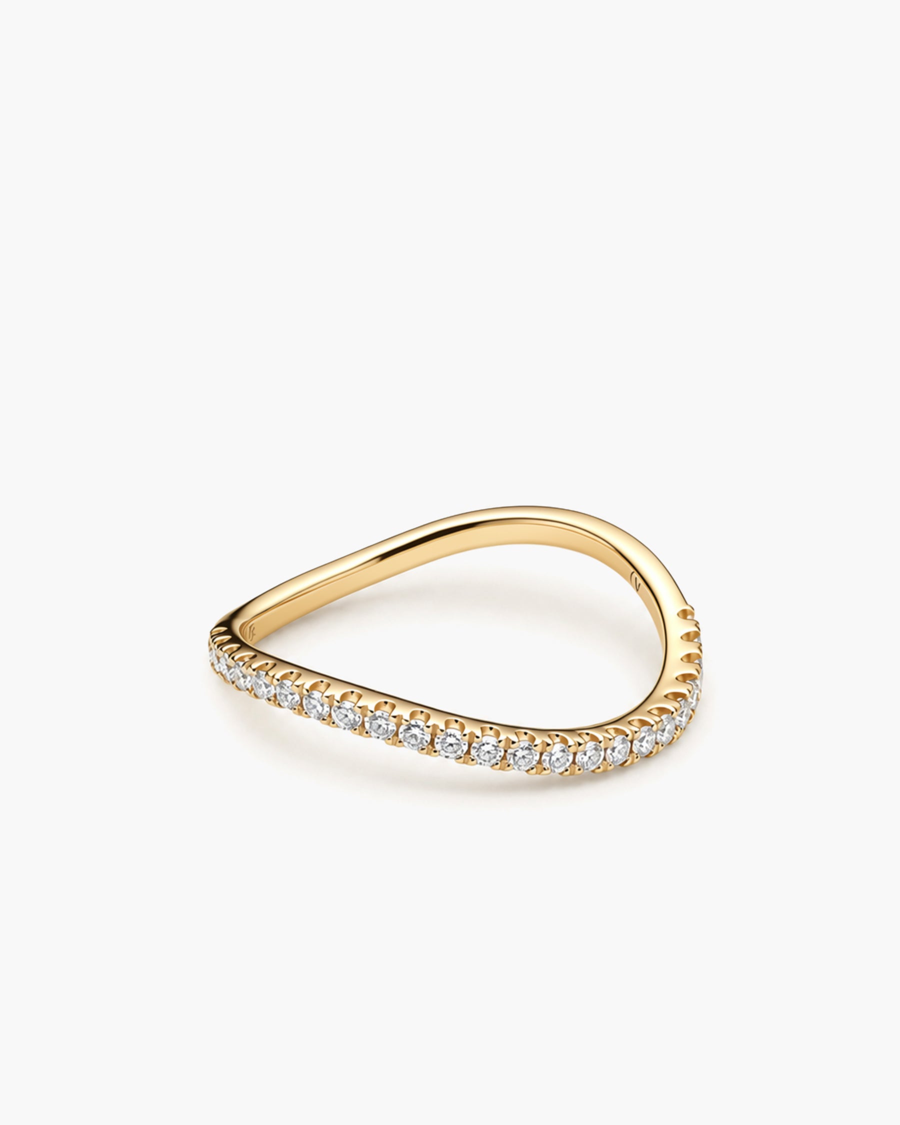 Sway Diamond Ring - 14K Yellow Gold Natural Diamond