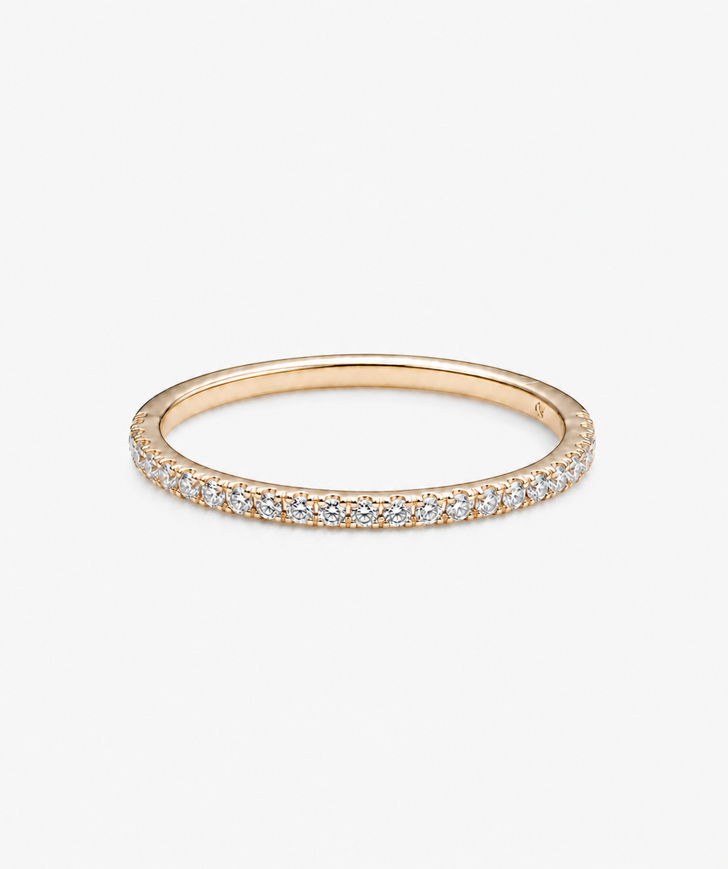 Eterna Diamond Band - 14K Yellow Gold Natural Diamond