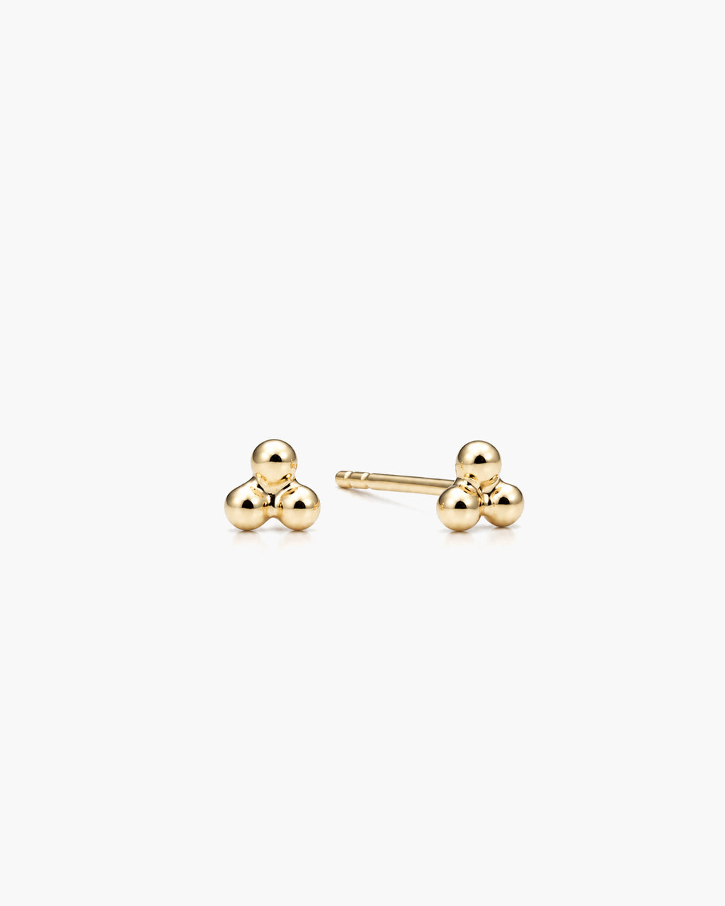 Mini Triple Dot Studs - 14K Yellow Gold