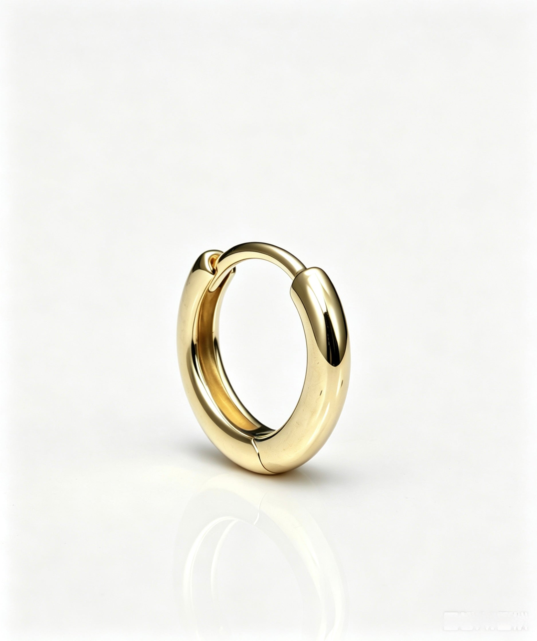 Plain Hoop Mini - 10K Yellow Gold