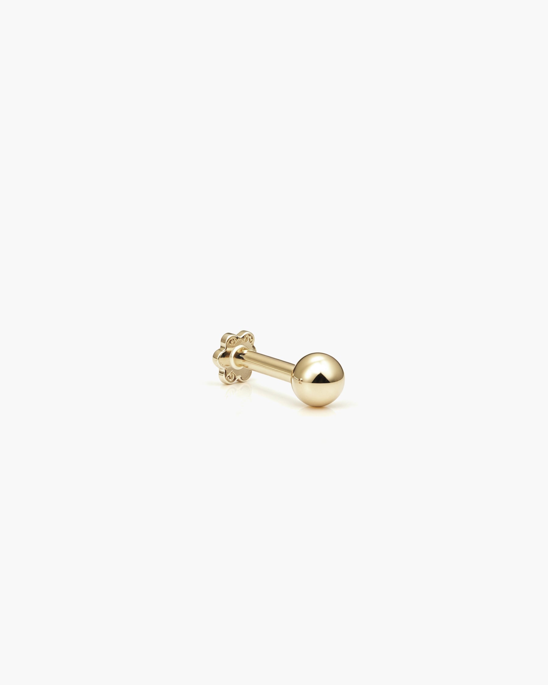Lollipop Stud Single - 14K Yellow Gold