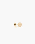Disc Stud Single - 14K Yellow Gold