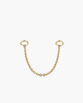 Chain Ear Jackets Medium Single - 14K Yellow Gold