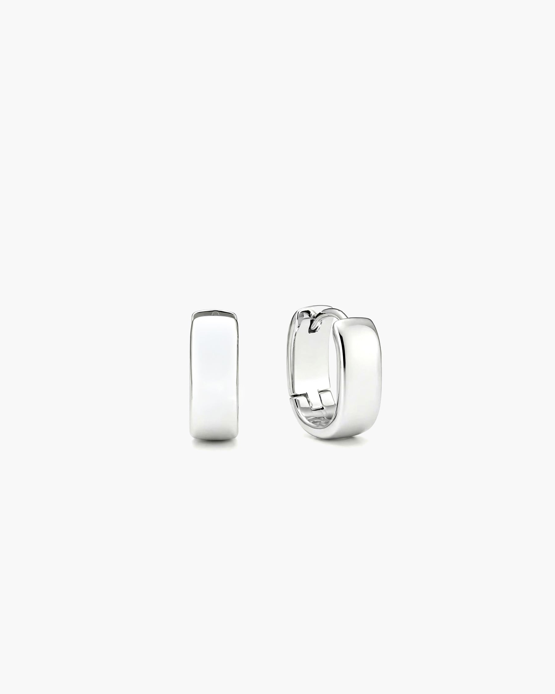 Contour Wide Hoops - Sterling Silver