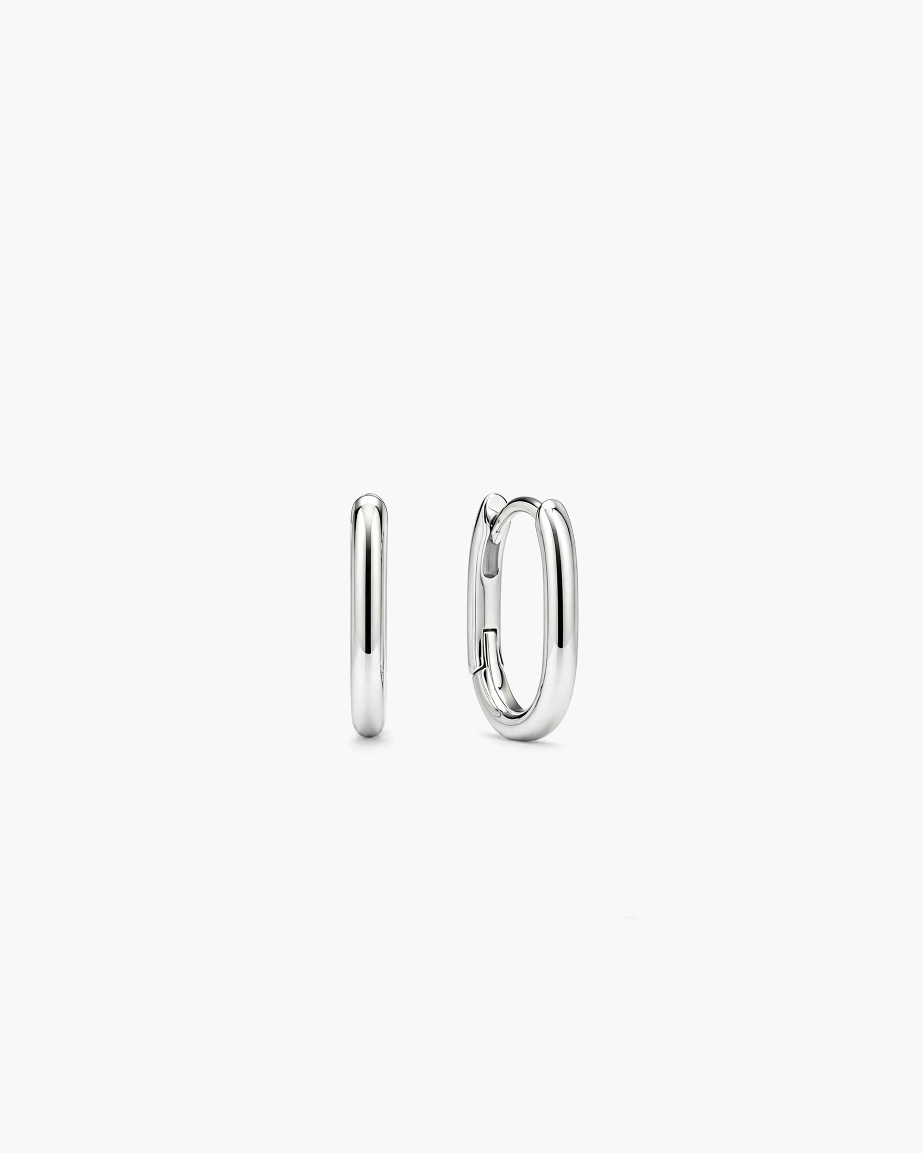 Contour Slim Hoop - Sterling Silver