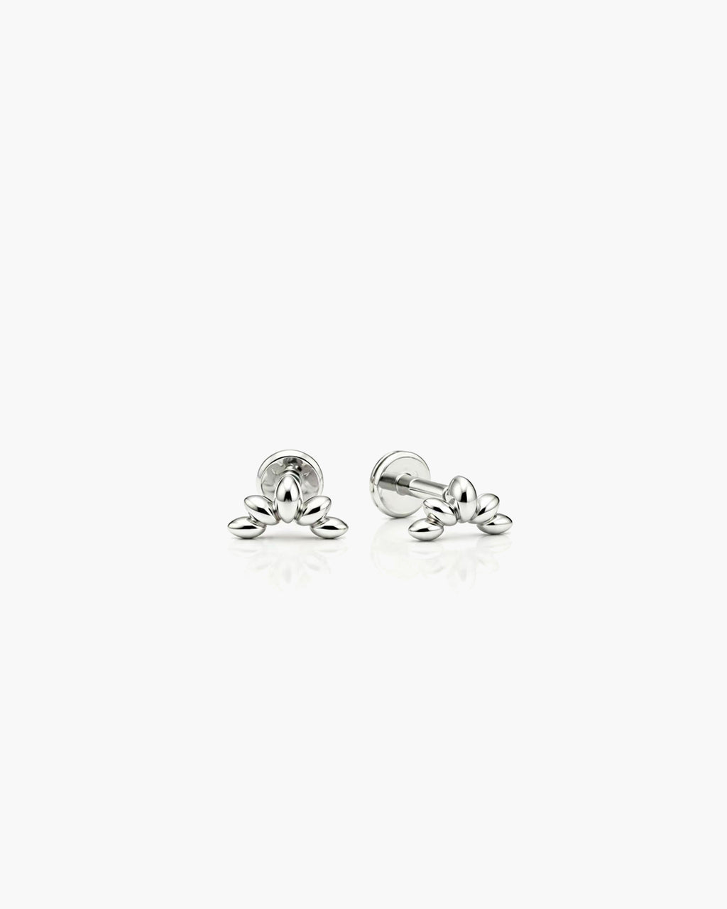 Curve Studs - Titanium