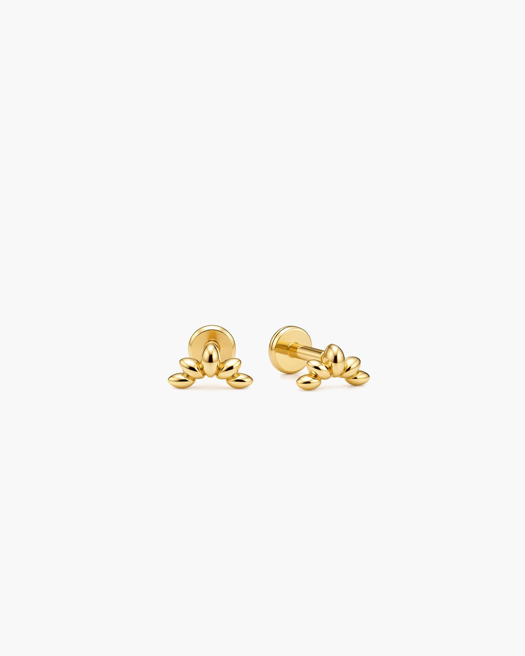 Curve Studs - 18K Gold Vermeil