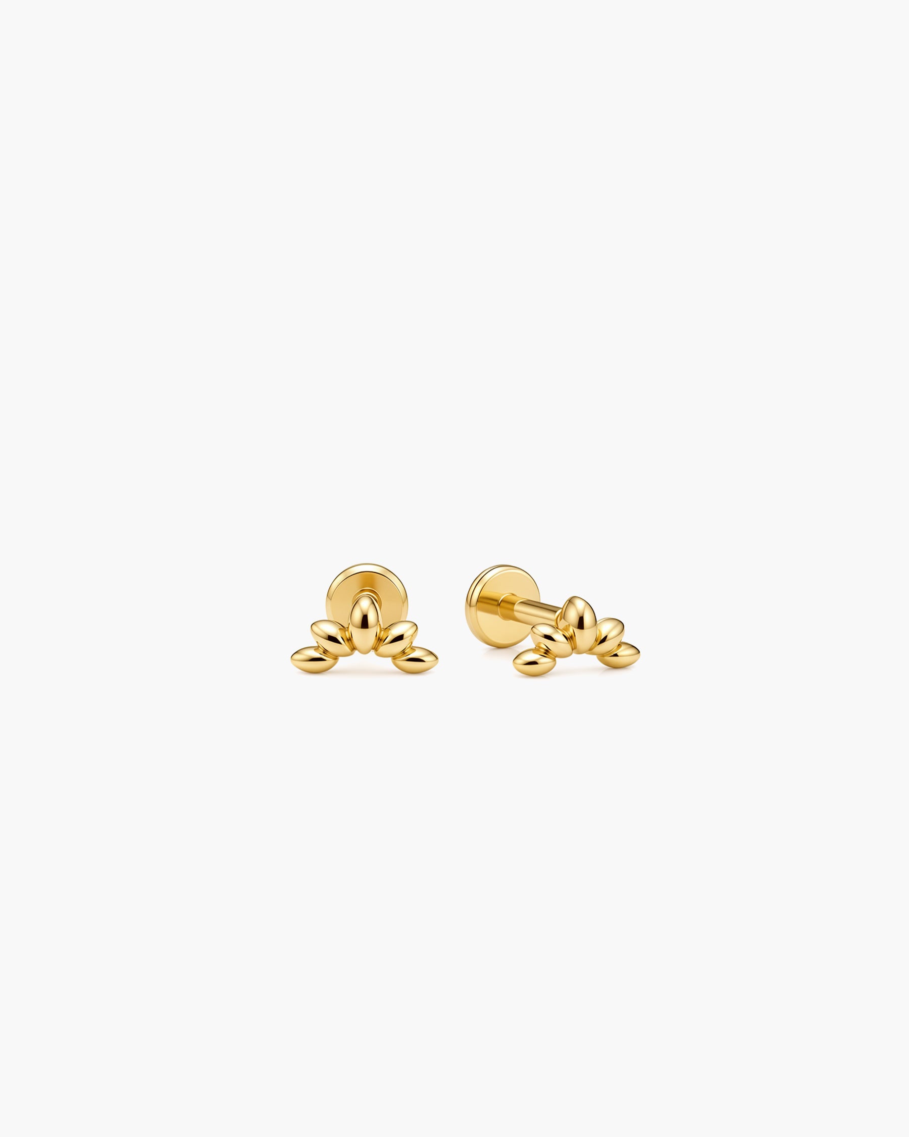 Curve Studs - 18K Gold Vermeil