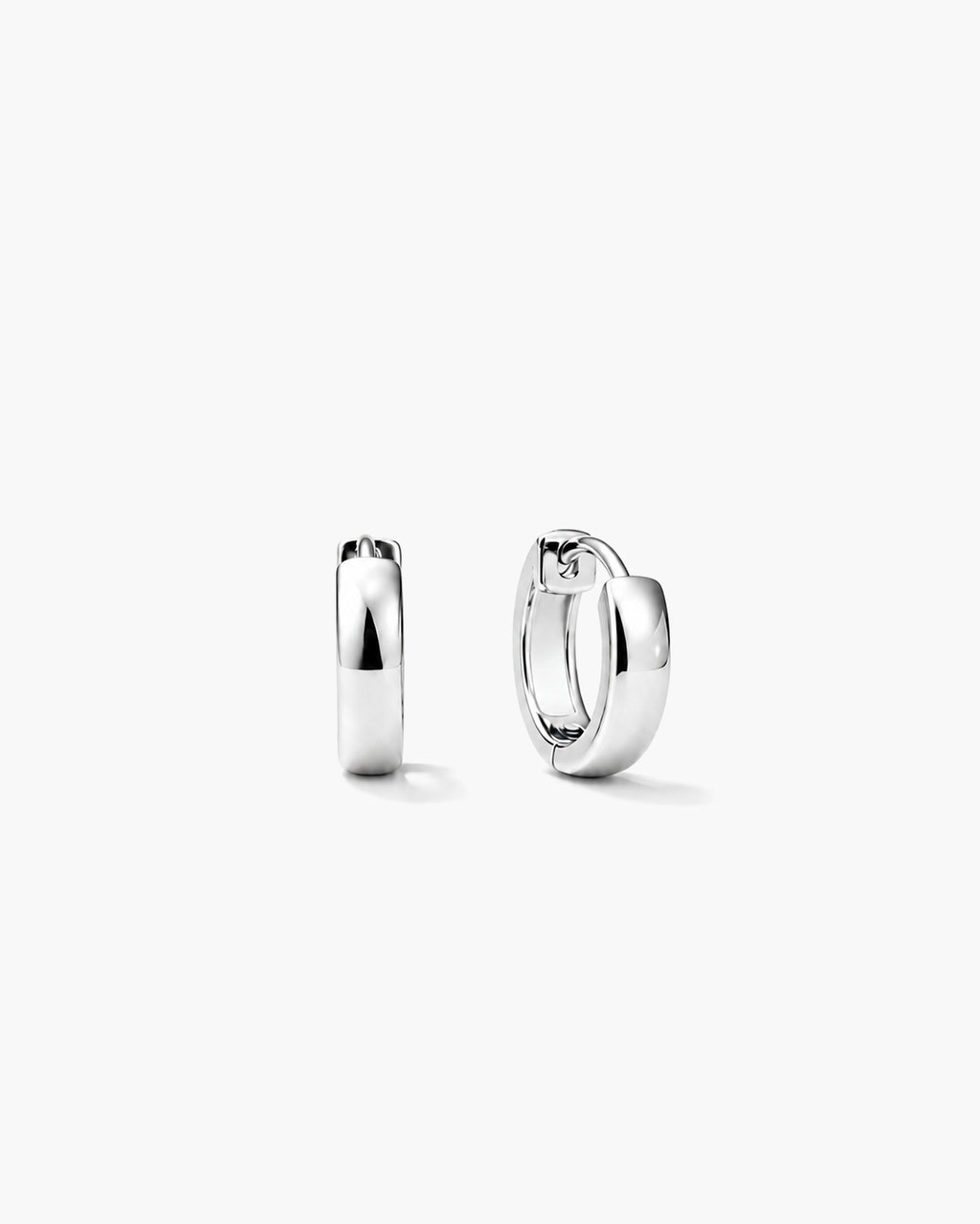 Plain wide Hoops Petite - Sterling Silver