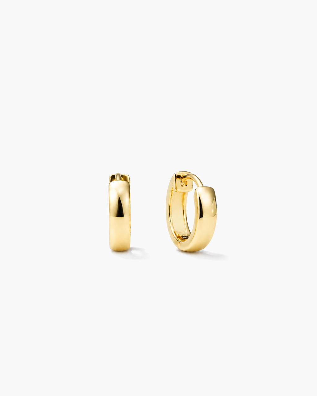 Plain wide Hoops Petite - 18K Gold Vermeil
