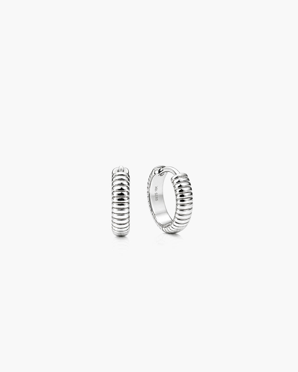 Ripple Hoops Petite - Sterling Silver