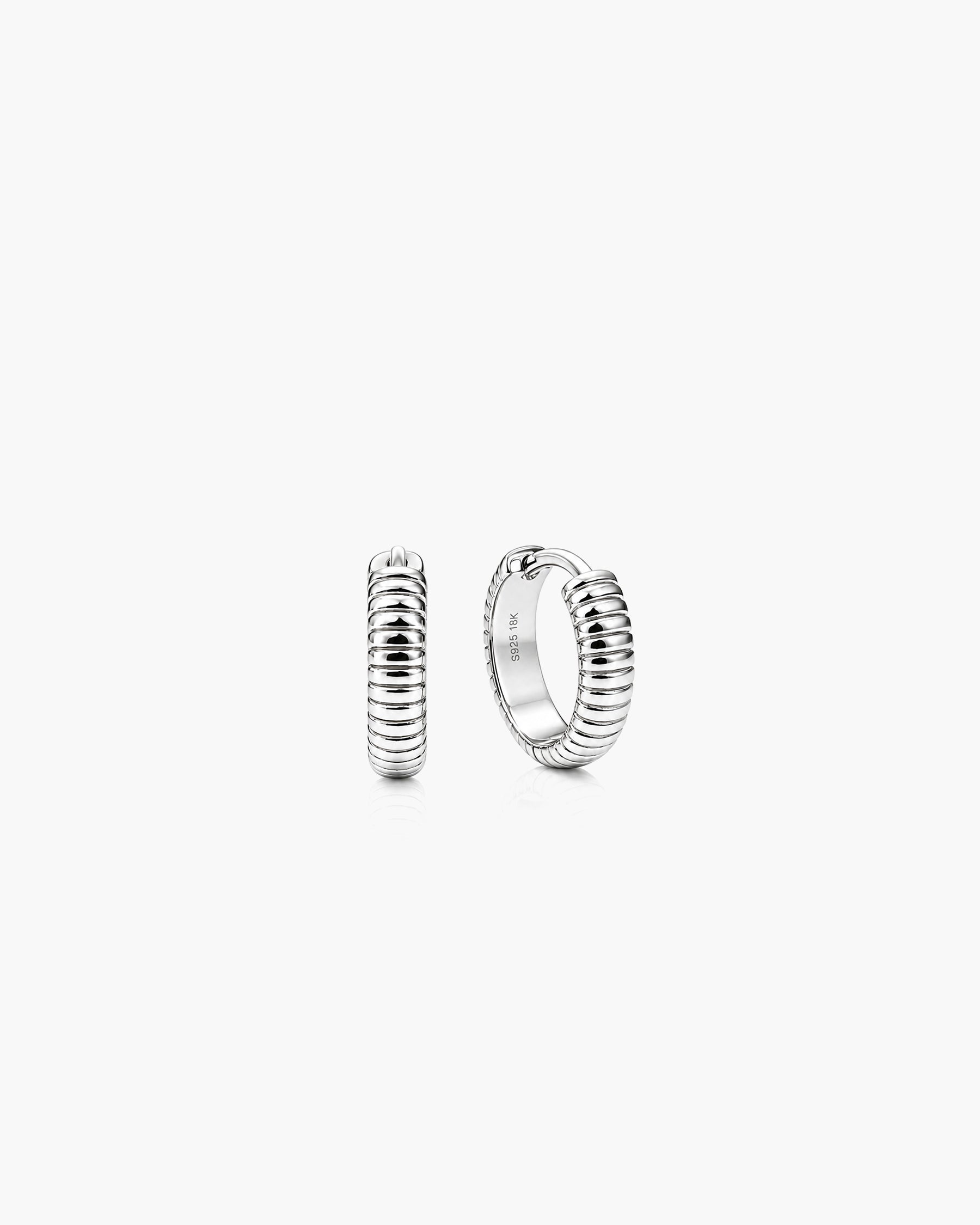 Ripple Hoops Petite - Sterling Silver