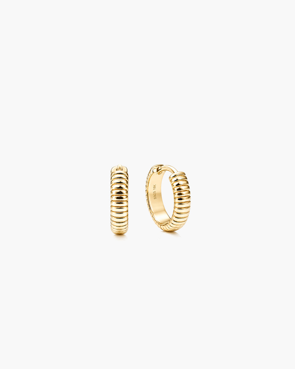 Ripple Hoops Petite - 18K Gold Vermeil