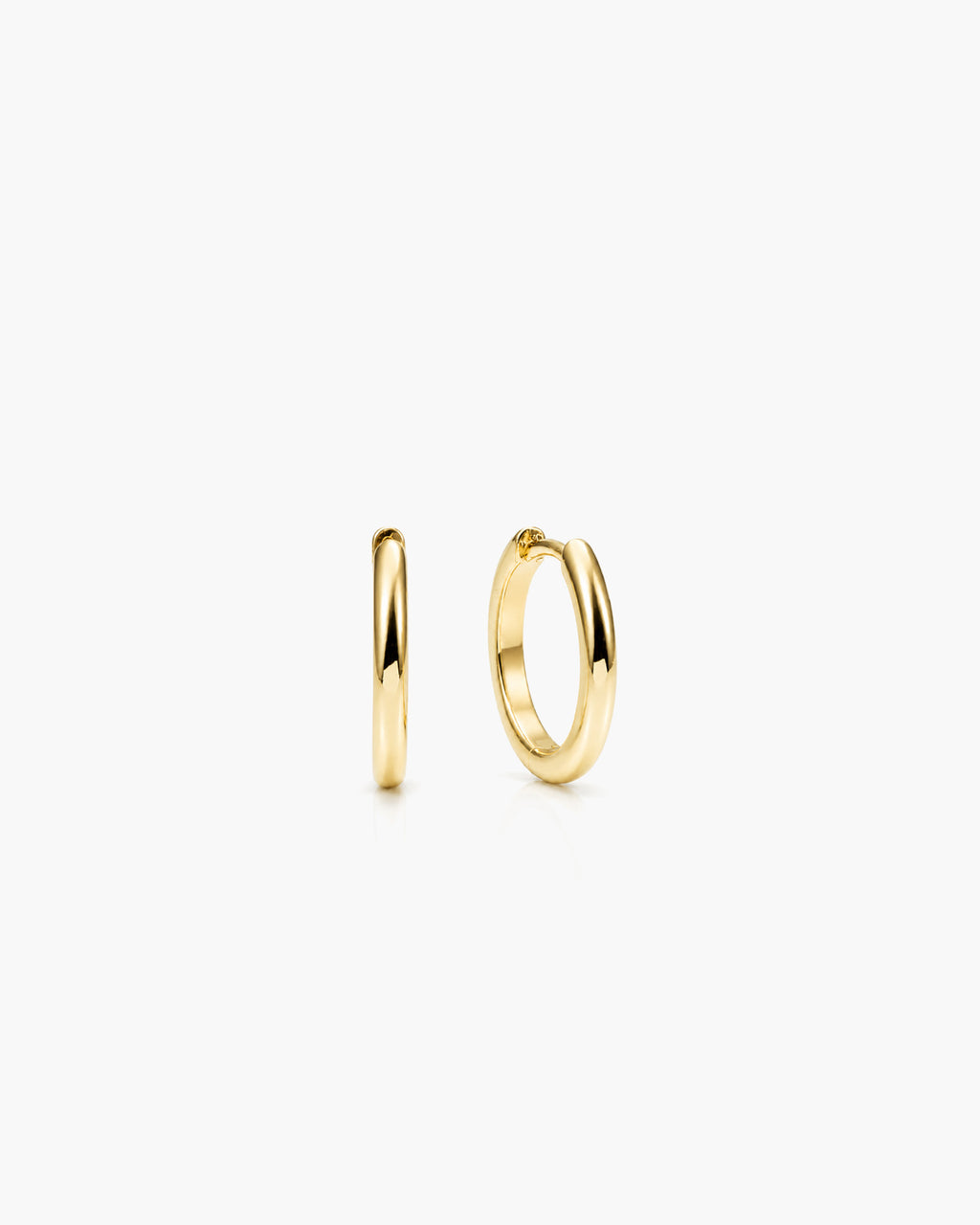 Plain Hoops Classic - Sterling Silver 18K Gold Vermeil