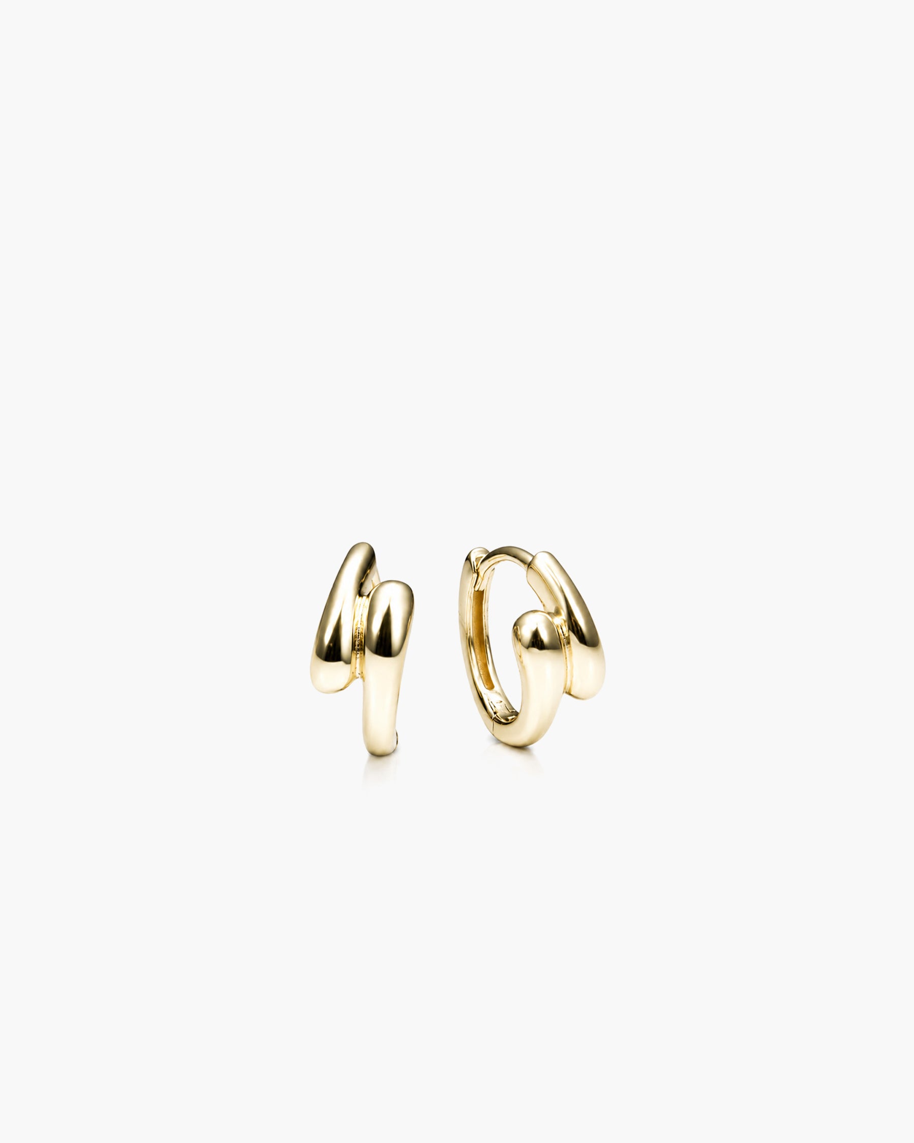 Double Mini Luma Hoops Earring - 18K Gold Vermeil