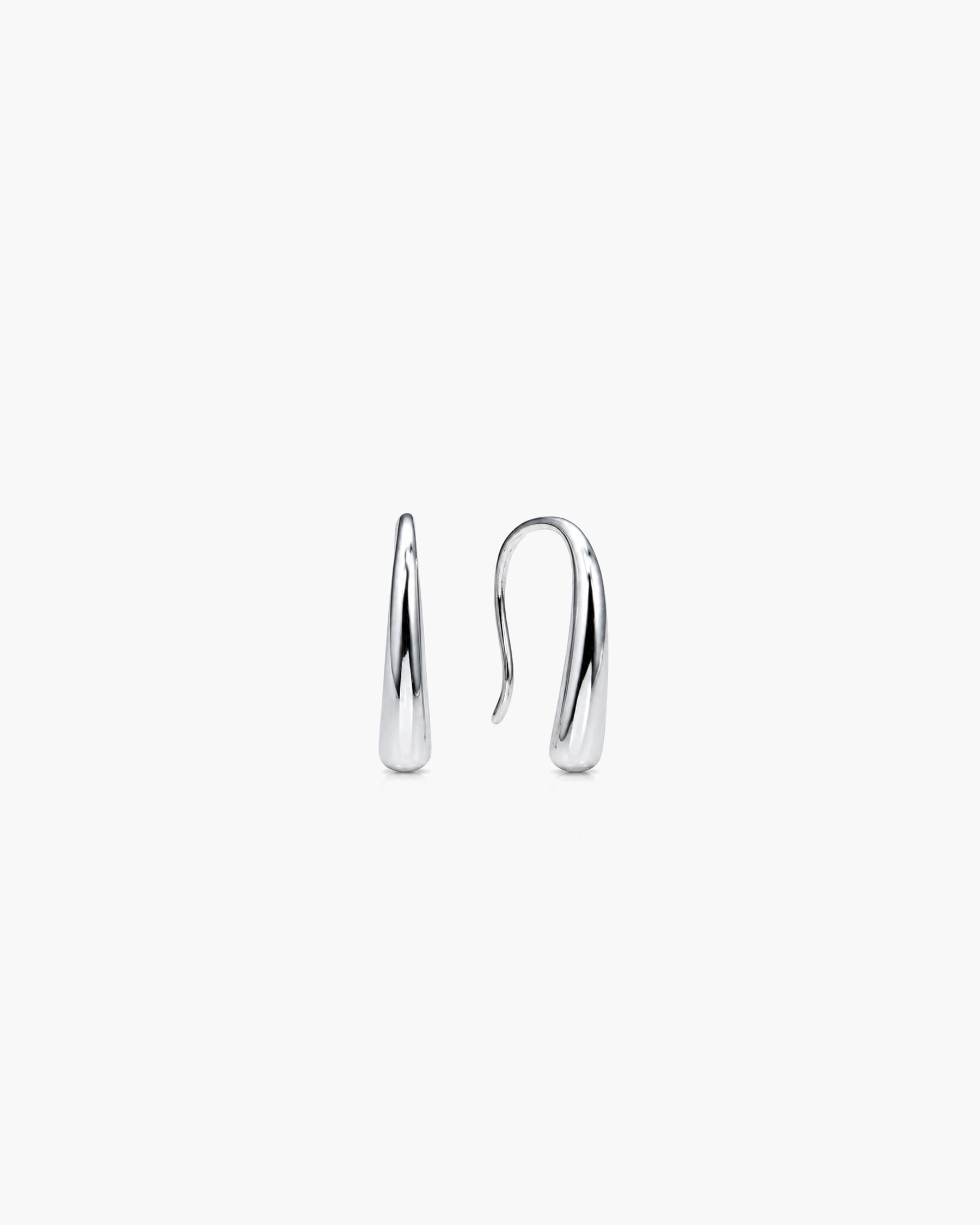 Flow Drop Earring - Sterling Silver 