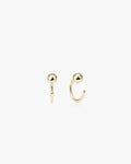 Ball Open Hoops - 18K Gold Vermeil