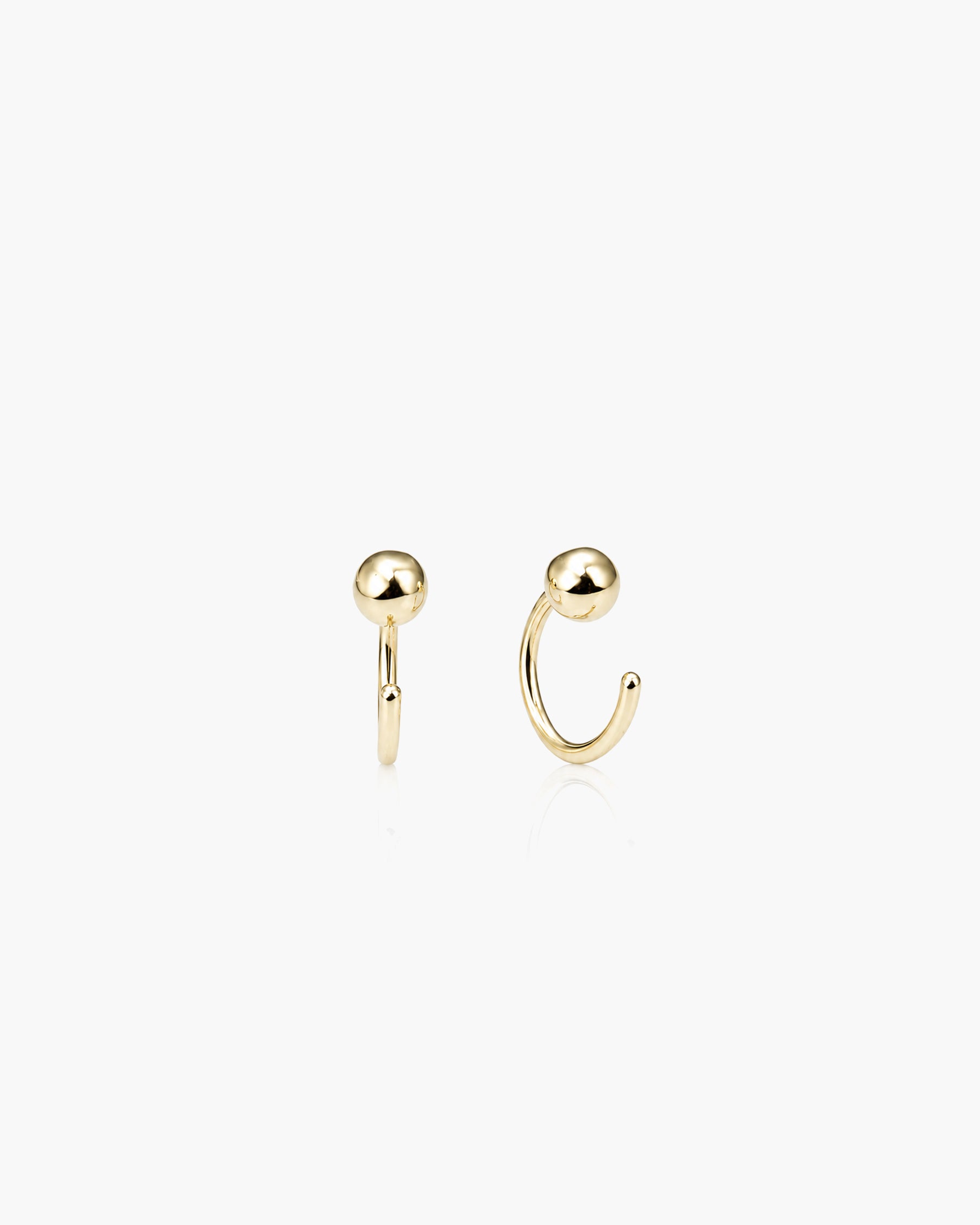 Ball Open Hoops - 18K Gold Vermeil