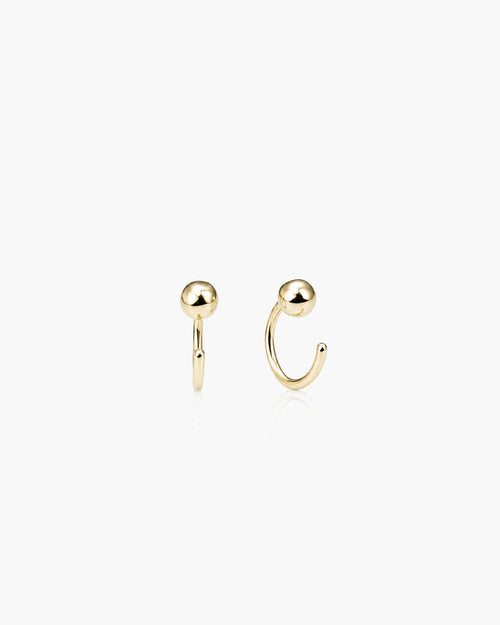 Ball Open Hoops - 18K Gold Vermeil