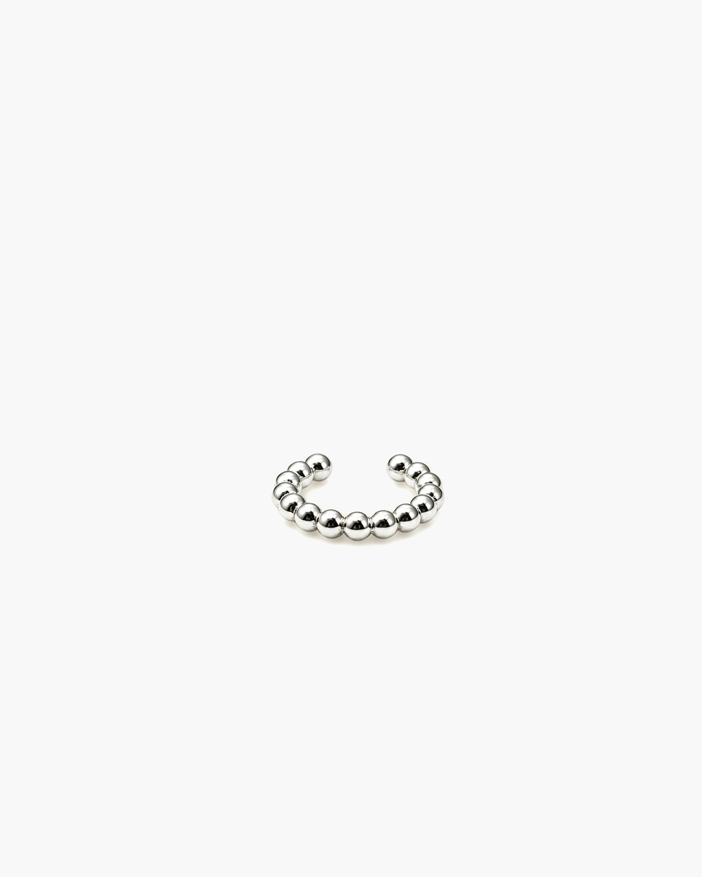 Micro Bead Ear Cuff - Sterling Silver