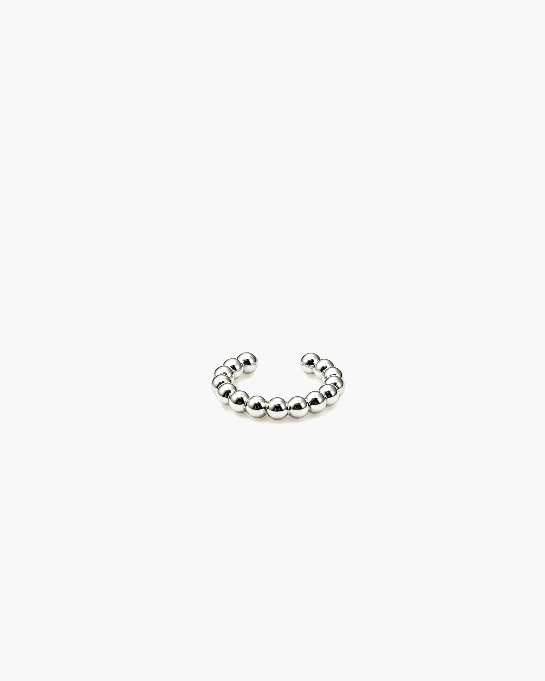 Micro Bead Ear Cuff - Sterling Silver
