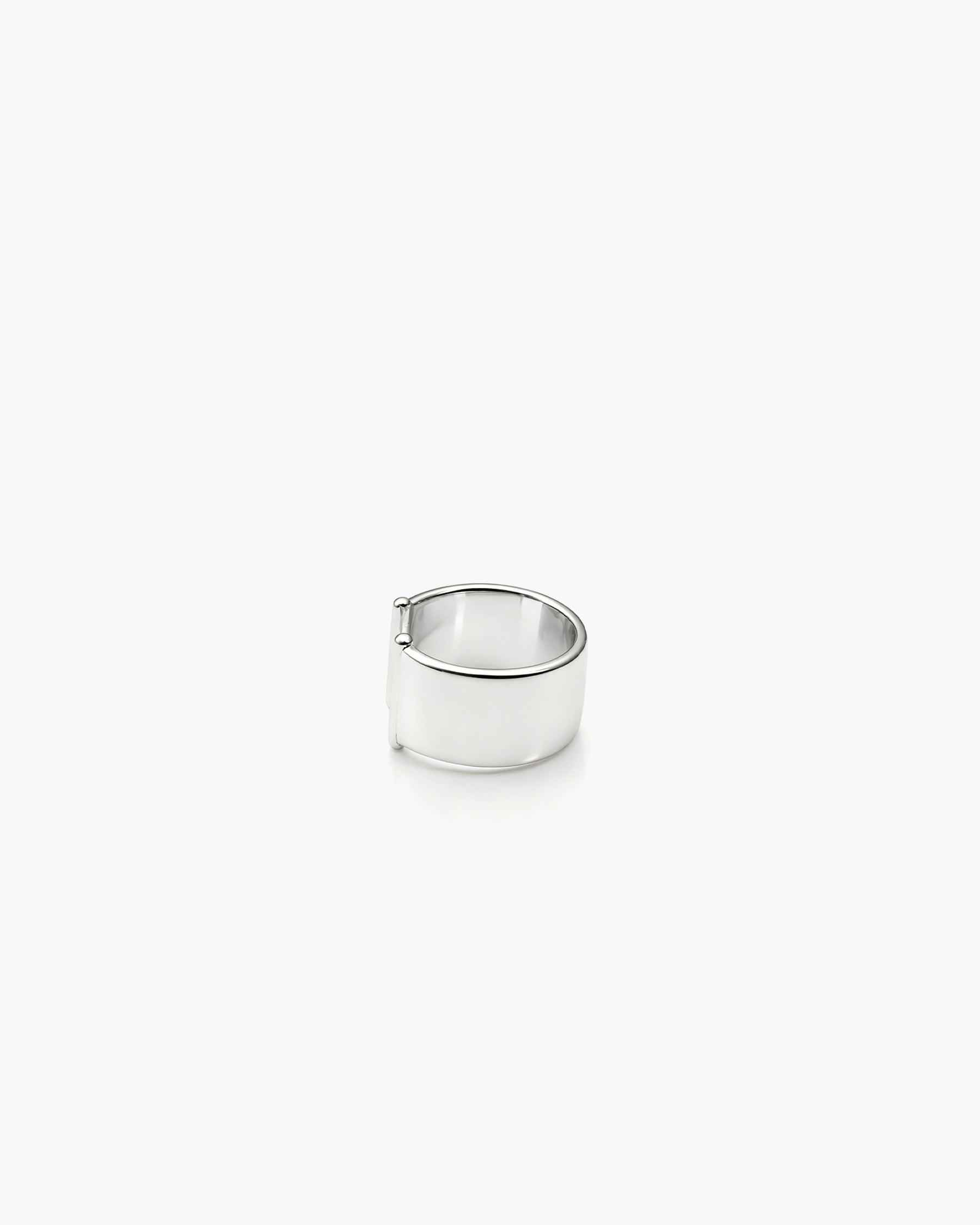 Wide Ear Cuff - Sterling Silver Side Profile