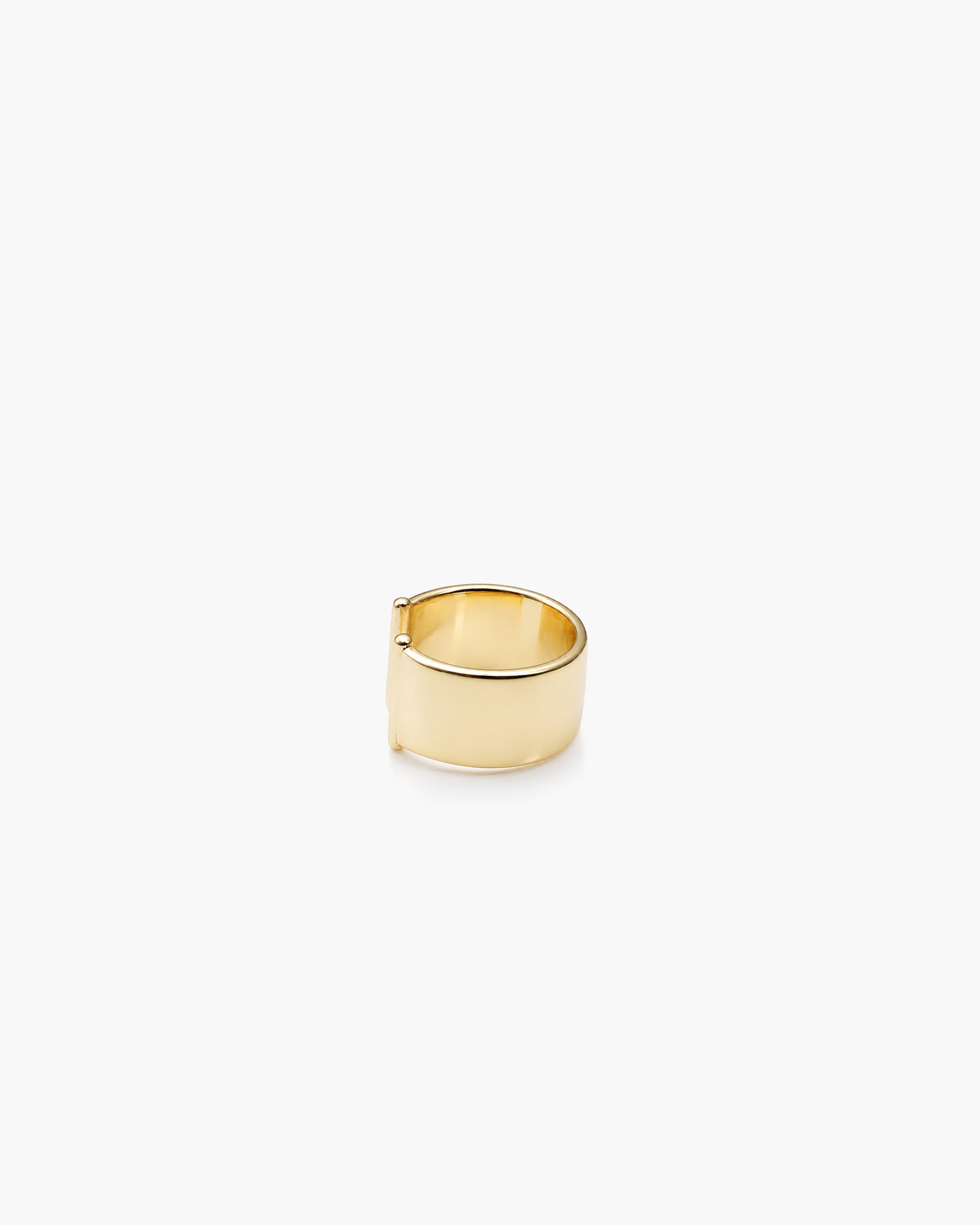 Wide Ear Cuff - 18K Gold Vermeil Side Profile