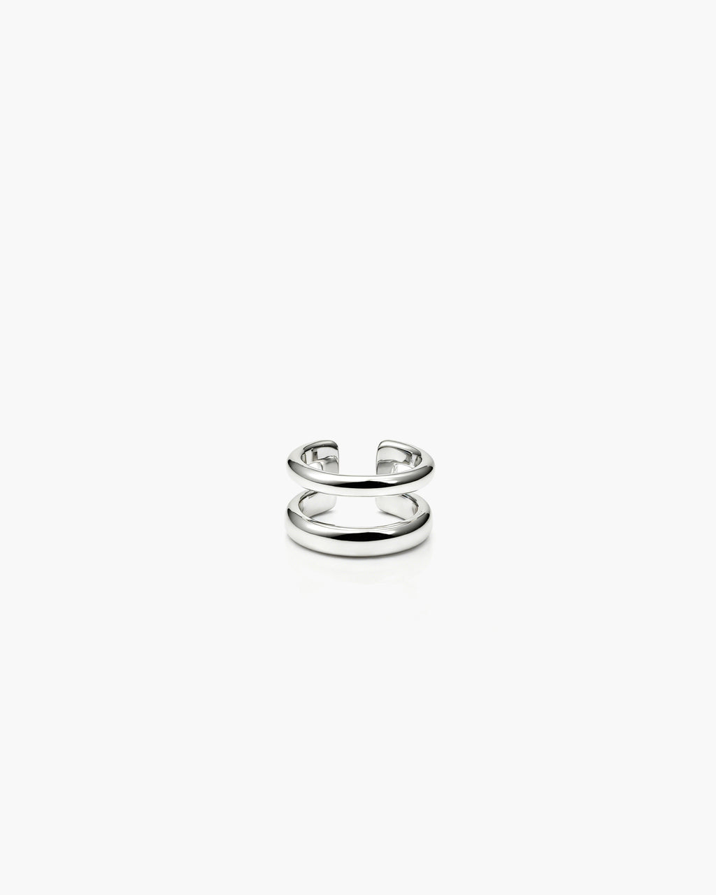 Twin Loop Ear Cuff - Sterling Silver