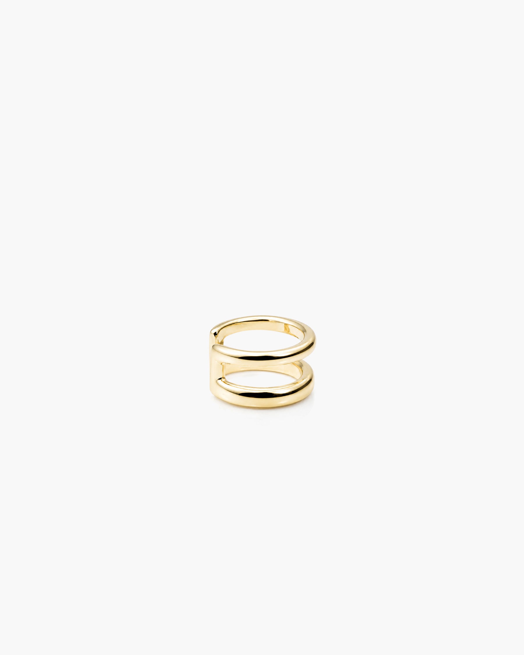 Twin Loop Ear Cuff - 18K Gold Vermeil Side Profile