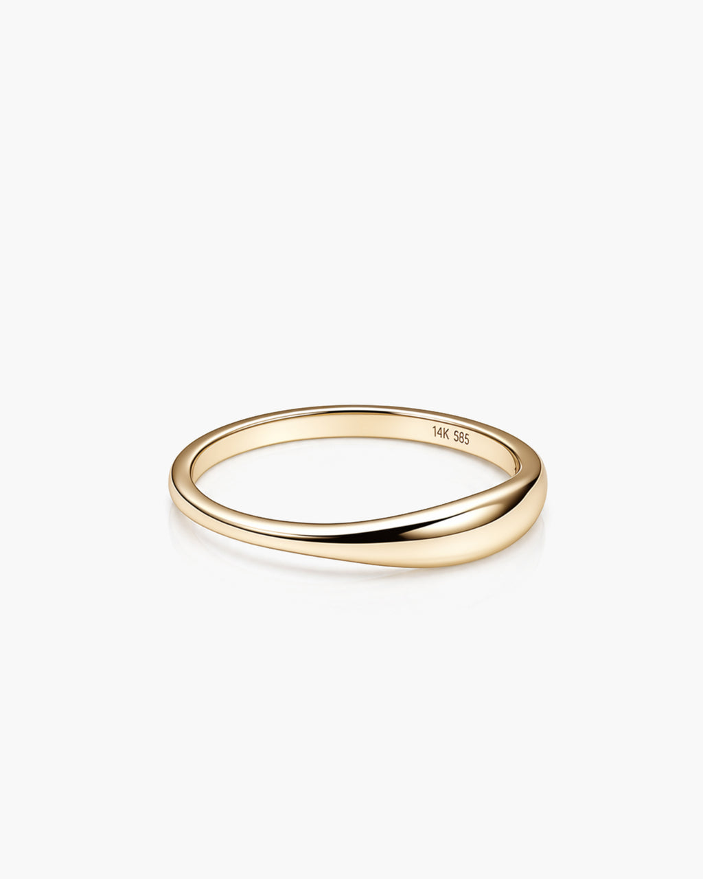 Luma Ring 3.8 - 14K Yellow Gold Side Profile