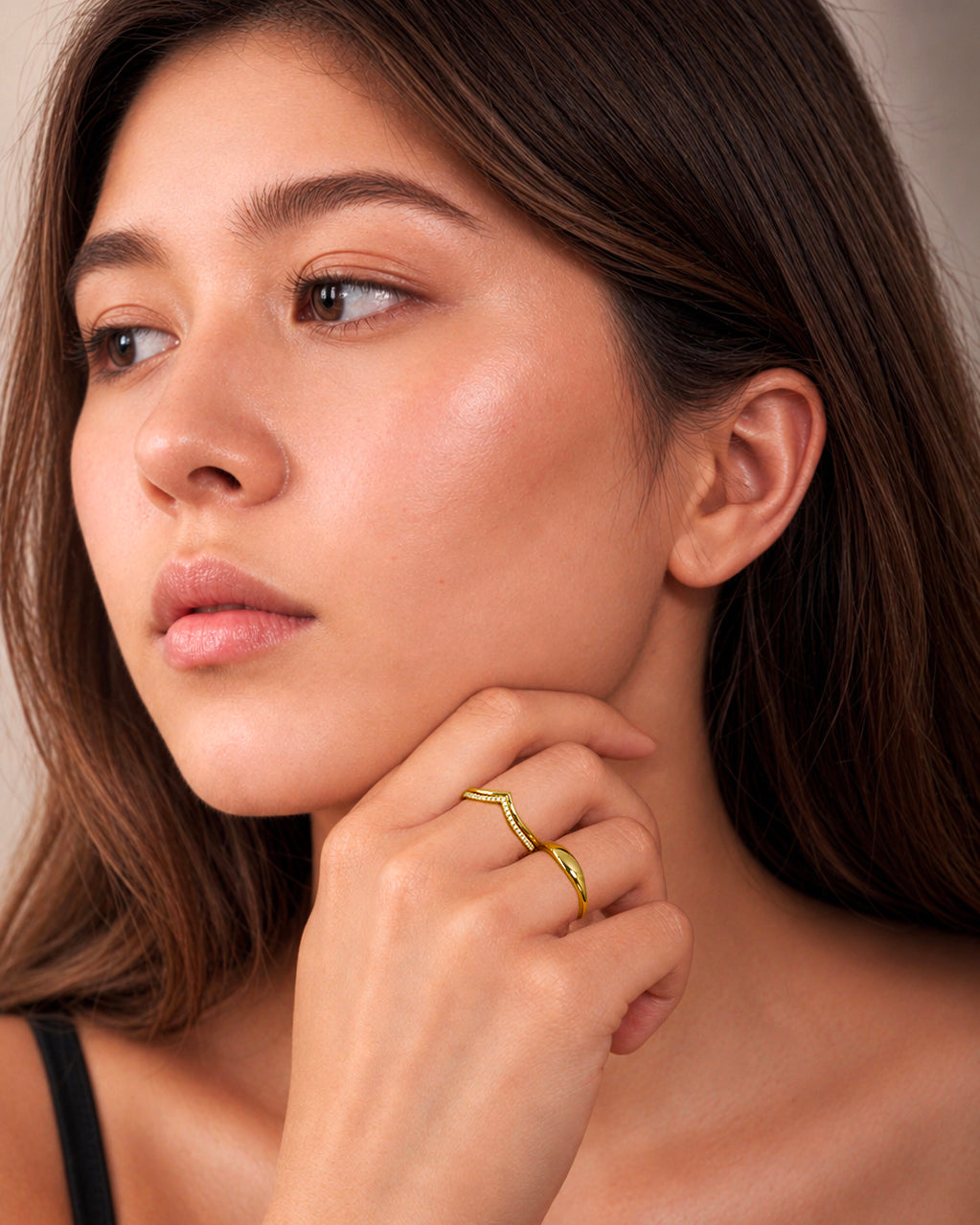 Contour Ring - 14K White Gold Lifestyle